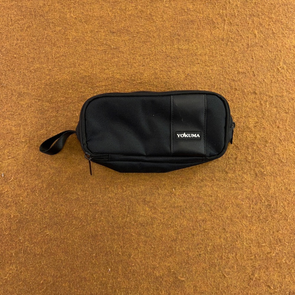 Yokuma Unisex OS Black Canvas Multi-Pocket Organizer Utility Pouch New